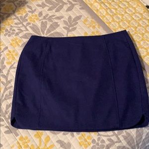 Purple wool mini skirt